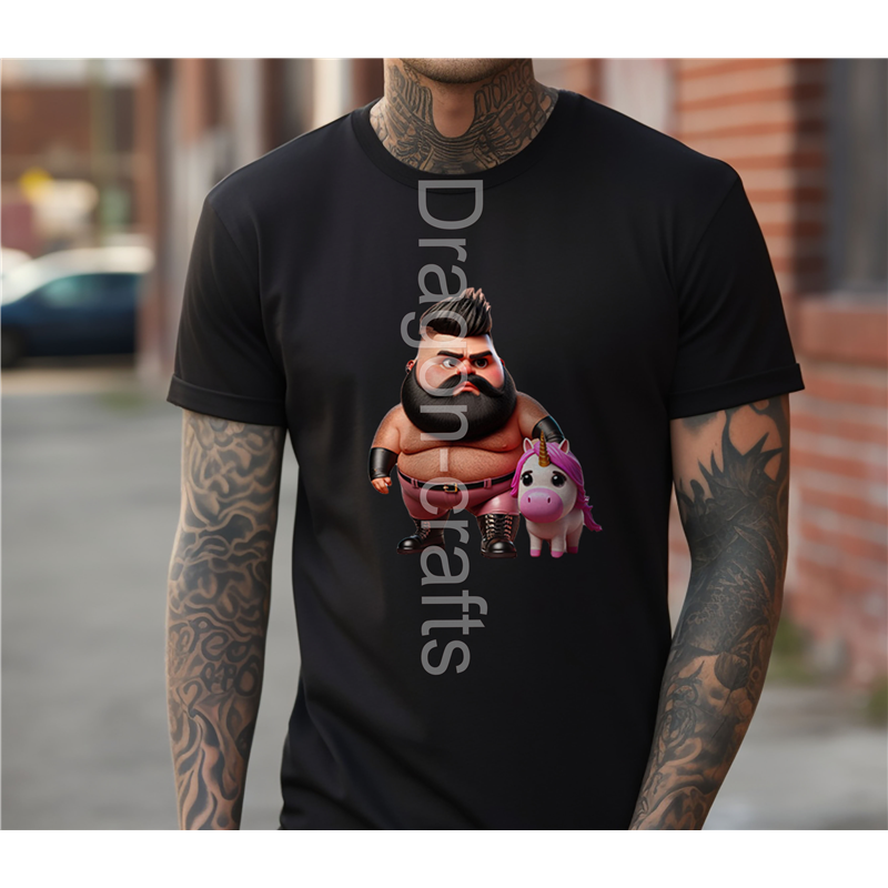 Big and Tall T-Shirt - Unicorn rider - 33 Big and Tall T-Shirt - Unicorn rider - 33