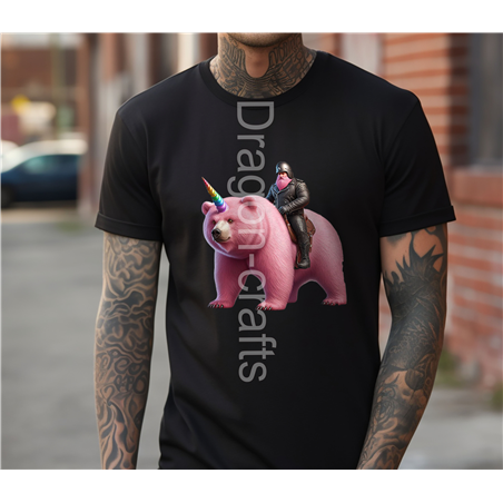 Big and Tall T-Shirt - Unicorn rider - 34