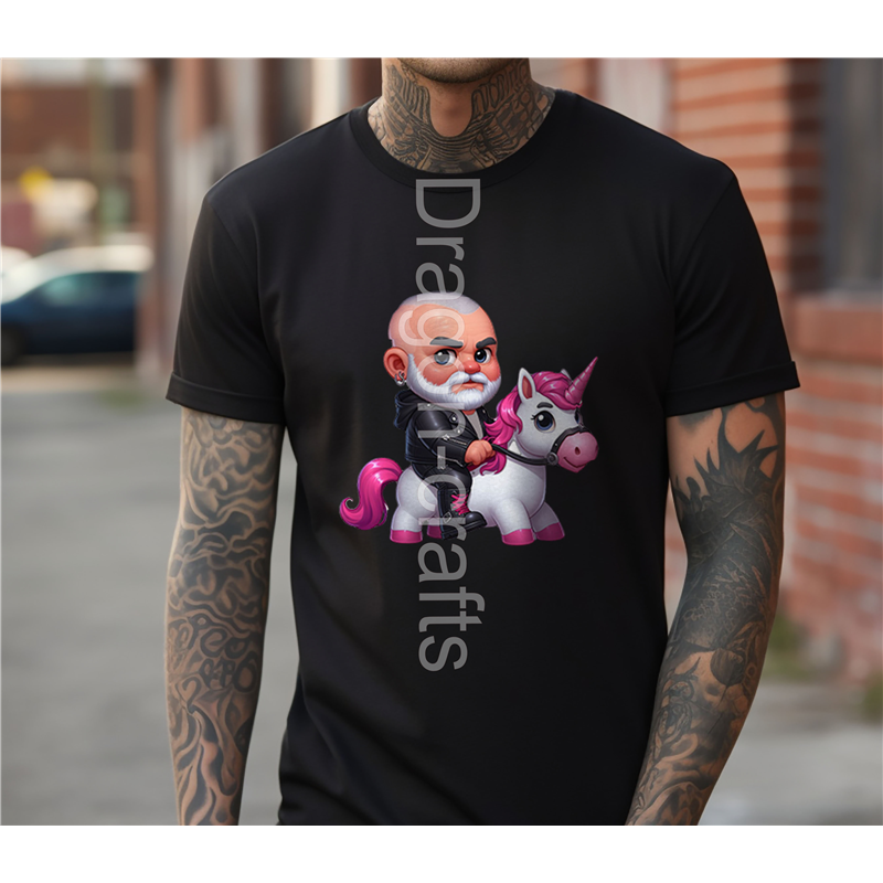 Big and Tall T-Shirt - Unicorn rider - 41 Big and Tall T-Shirt - Unicorn rider - 41