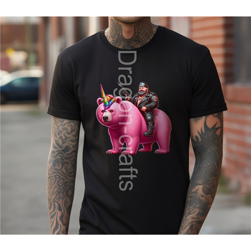 Big and Tall T-Shirt - Unicorn rider - 47