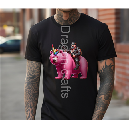Big and Tall T-Shirt - Unicorn rider - 47