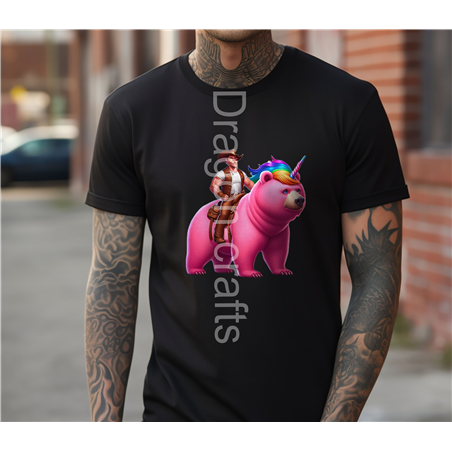 Big and Tall T-Shirt - Unicorn rider - 49