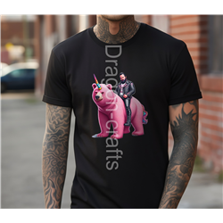 Big and Tall T-Shirt - Unicorn rider - 52