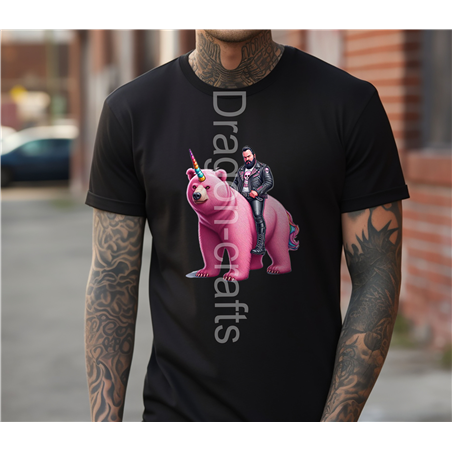 Big and Tall T-Shirt - Unicorn rider - 52