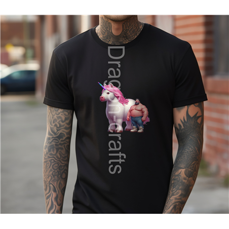Big and Tall T-Shirt - Unicorn rider - 61