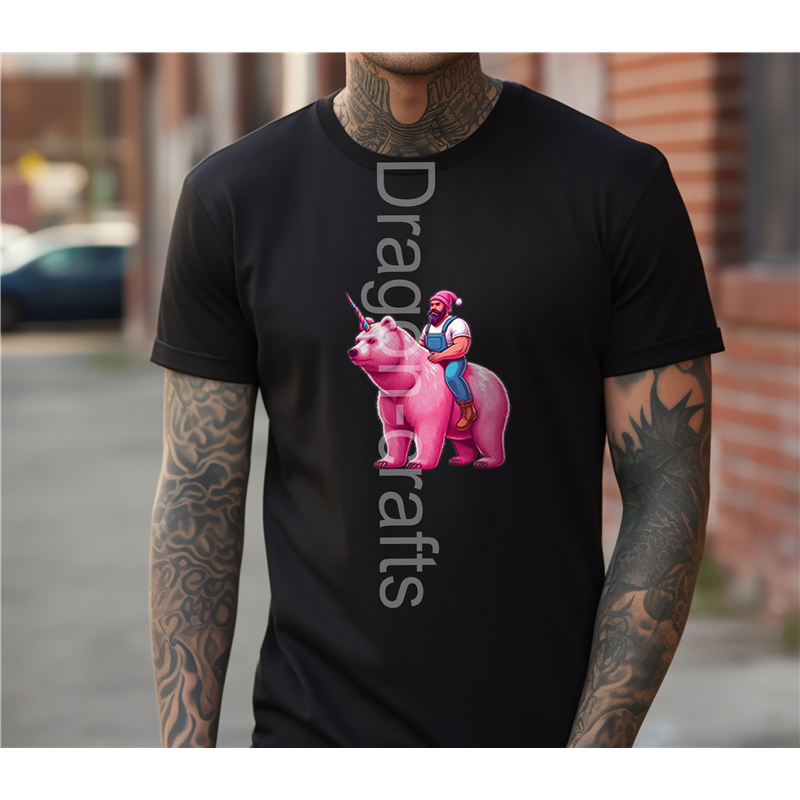 Big and Tall T-Shirt - Unicorn rider - 64