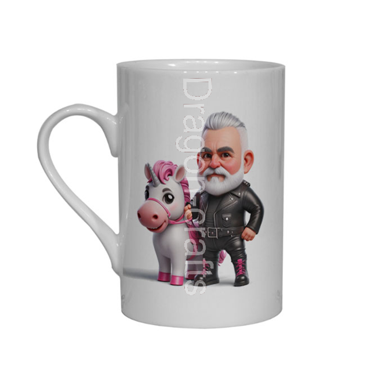Bone China Mug - Unicorn rider - 2 Bone China Mug - Unicorn rider - 2