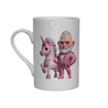 Bone China Mug  - Unicorn rider - 20