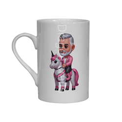 Bone China Mug  - Unicorn rider - 3