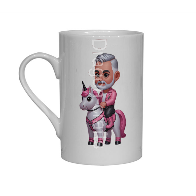 Bone China Mug - Unicorn rider - 3 Bone China Mug - Unicorn rider - 3
