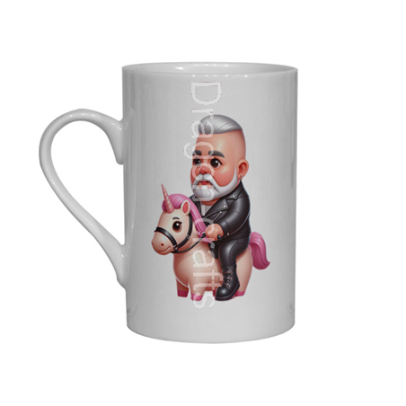 Bone China Mug  - Unicorn rider - 4