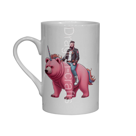 Bone China Mug  - Unicorn rider - 6