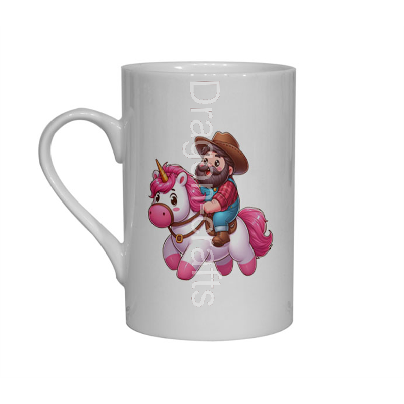 Bone China Mug  - Unicorn rider - 60