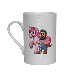 Bone China Mug  - Unicorn rider - 65