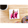 CERAMIC TILE COASTER/ TRIVET - Unicorn rider - 1