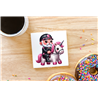 CERAMIC TILE COASTER/ TRIVET - Unicorn rider - 28