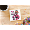 CERAMIC TILE COASTER/ TRIVET - Unicorn rider - 31