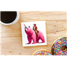 CERAMIC TILE COASTER/ TRIVET - Unicorn rider - 51