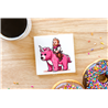 CERAMIC TILE COASTER/ TRIVET - Unicorn rider - 7