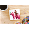CERAMIC TILE COASTER/ TRIVET - Unicorn rider - 9