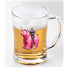 Glass Tankard - Unicorn rider - 24