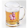 Glass Tankard - Unicorn rider - 26