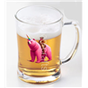 Glass Tankard - Unicorn rider - 51