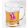 Glass Tankard - Unicorn rider - 64