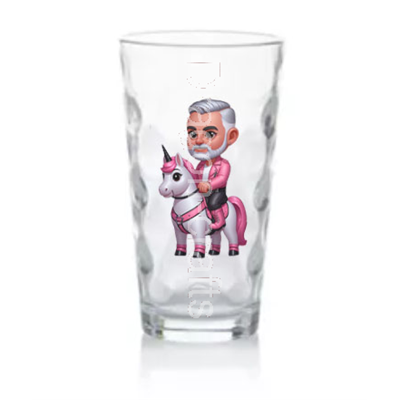 Highball Glass - Unicorn rider - 3