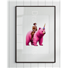 Print of design (option to be framed) - Unicorn rider - 1