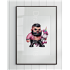 Print of design (option to be framed) - Unicorn rider - 17