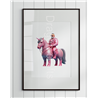 Print of design (option to be framed) - Unicorn rider - 18