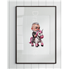 Print of design (option to be framed) - Unicorn rider - 19