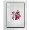 Print of design (option to be framed) - Unicorn rider - 20