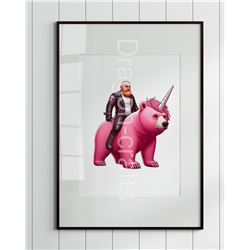 Print of design (option to be framed) - Unicorn rider - 22