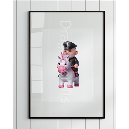 Print of design (option to be framed) - Unicorn rider - 27