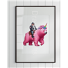 Print of design (option to be framed) - Unicorn rider - 37