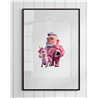 Print of design (option to be framed) - Unicorn rider - 48