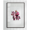 Print of design (option to be framed) - Unicorn rider - 5