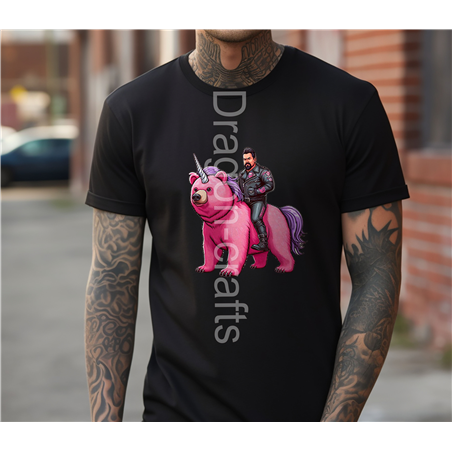 Regular Size T-Shirt  - Unicorn rider - 10