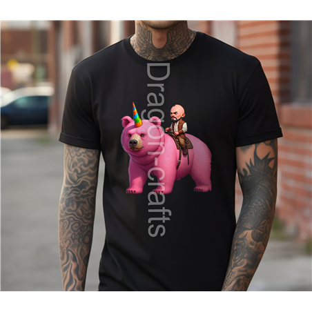 Regular Size T-Shirt  - Unicorn rider - 14