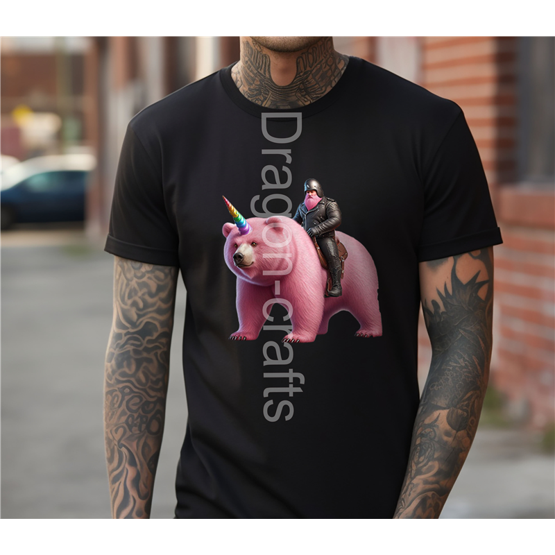 Regular Size T-Shirt  - Unicorn rider - 34