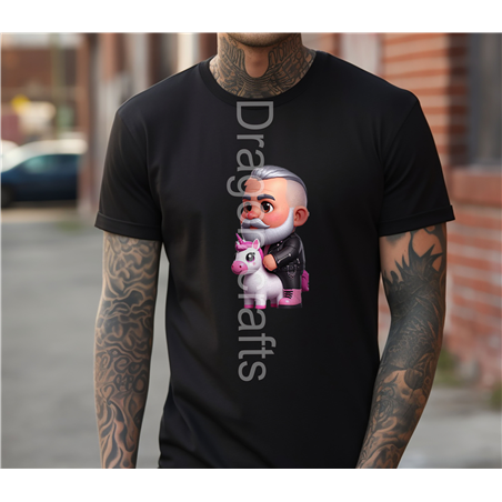 Regular Size T-Shirt  - Unicorn rider - 36