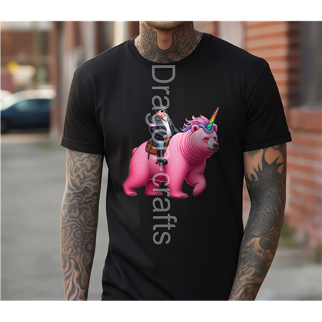 Regular Size T-Shirt  - Unicorn rider - 37