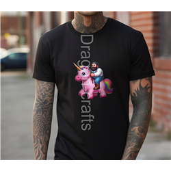 Regular Size T-Shirt  - Unicorn rider - 59