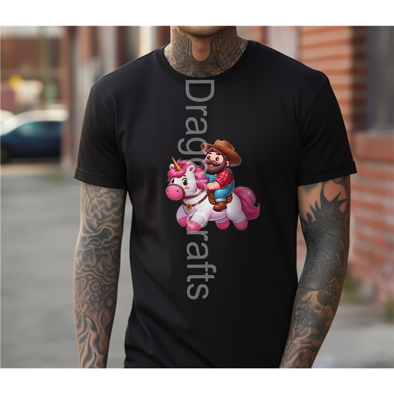Regular Size T-Shirt  - Unicorn rider - 60