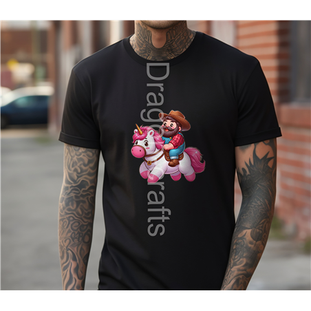 Regular Size T-Shirt  - Unicorn rider - 60