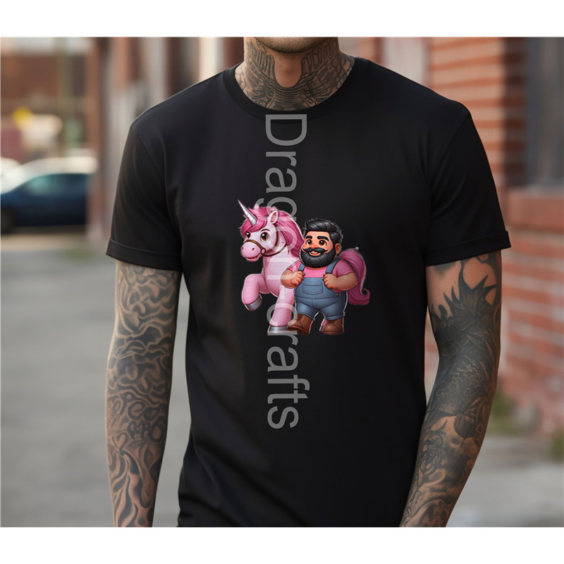 Regular Size T-Shirt - Unicorn rider - 65 Regular Size T-Shirt - Unicorn rider - 65