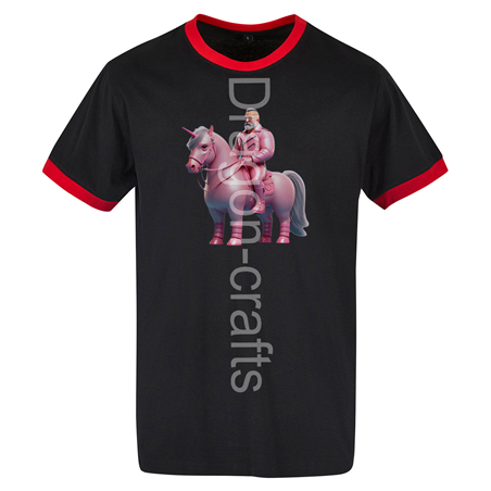 Ringer Tee - Unicorn rider - 18