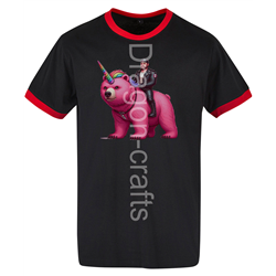 Ringer Tee - Unicorn rider - 38